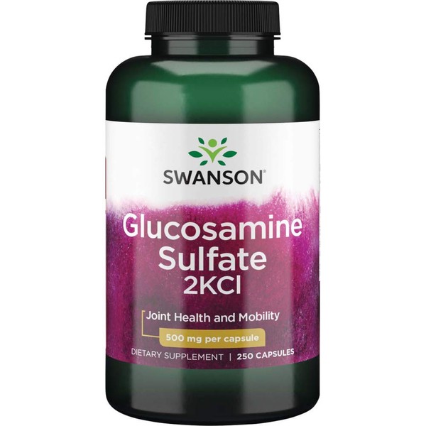 Swanson Glucosamine Sulfate 2Kcl 500 Milligrams 250 Capsules