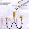 Beiyi Roman Tub Faucet Brushed Gold Deck Mount Waterfall Bathtub