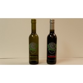 VSOP Cilantro & Roasted Onion Infused Extra Virgin Olive Oil & Traditional 18yr Aged Dark Balsamic Vinegar of Modena (2 Bottle) Combo Pack (375 ml / 12.68 oz)