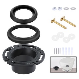 boeemi RV Toilet Seal and Socket Floor Flange Kit, Replace for Aqua Magic Style Plus, Style II and Residence, 385345892 Flange and 34120 Waste Ball Seal, 3 in 1 Combo