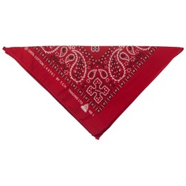 fashionchimp Bandana, 100% Cotton, Premium Quality, Nicki Neckerchief for Men and Women, 50 x 50 cm, red