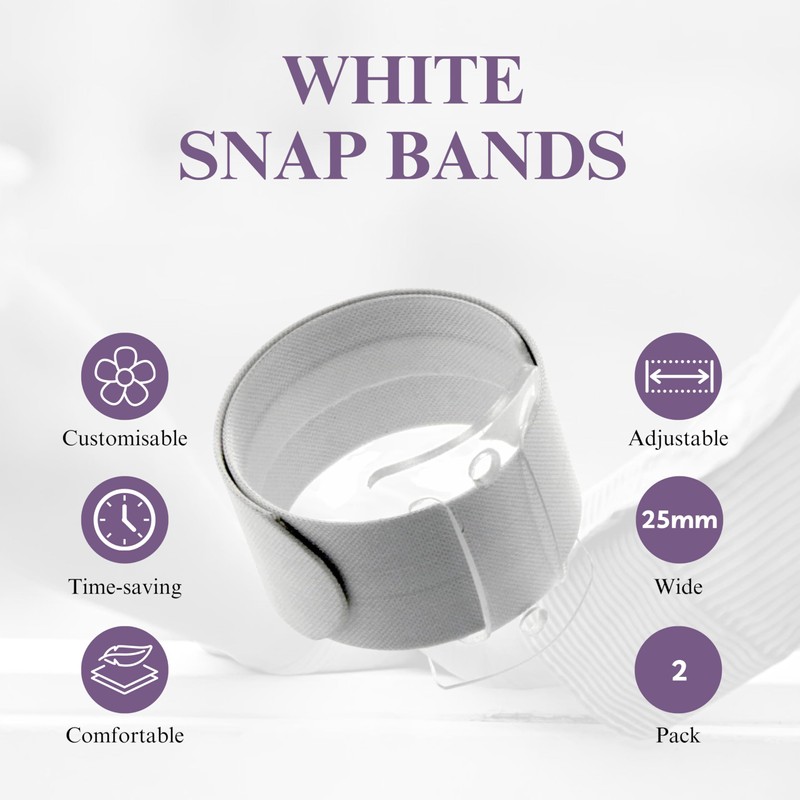 Corsage Creations Snap Bands | Adjustable Snap-On Bracelets | Easy-to-Use