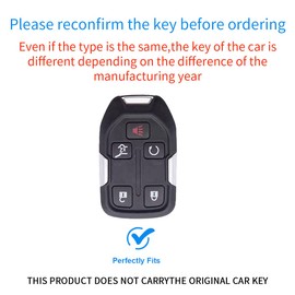 PEICHI Key Fob Cover Leather Car 2017-2021 Silverado Suburban Tahoe Acadia Terrain Yukon Key Sierra 1500 2500HD 3500HD Car Accessories (K-black)