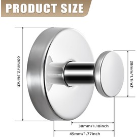 Stainless Steels Suction Cup Hooks, 2Pcs Stainless Steel Shower Hook Suction Cup Towel Hook,Stainless Steel Suction Cup Towel Hook,Stainless Steel Suction Cup Shower Hook,Suction Cup Hooks for Shower