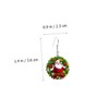 ABOOFAN 3sets Gold Earrings Women Christmas Ornaments Xmas Eardrop Jewelry