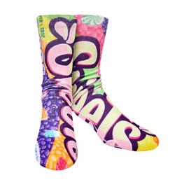 Benefeet Sox Mens Funny Crazy Socks Novelty Silly Candy Socks for Boys Kids Cool 3D Printed Food Patterned Basketball Tube Sock Unisex Youth Graphic Funky Design Athletic Casual Crew Sock, Candy