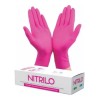 Estetica 100pcs Nitrilo Spa Estéticas Limpiezas Faciales Rosa