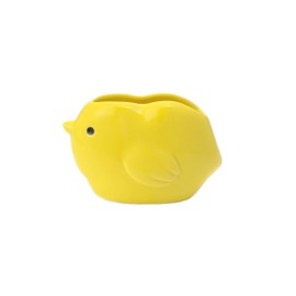Seto Pottery Sha Rice Spoon, Yellow/Black, Approx. Depth 2.8 x Width 4.8 x Height 3.1 inches (7.0 x 12.3 x 8.0 cm), Chick-chan Rice Paddle Stand