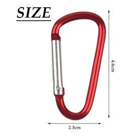Carabiner Hooks Small 80 Pieces TIMESETL Mini Carabiner Colourful Aluminium Carabiner Small Colourful Small Carabiner Hook Carabiner Key Ring Small Carabiner for Camping, Fishing, Load 5 kg