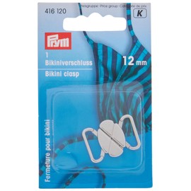 Prym Bikini and Belt Clasp, Metal, Silver, 0.47" Coloured-1 Piece