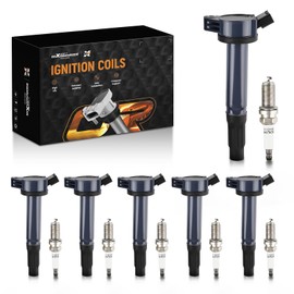 maXpeedingrods Set of 6 Ignition Coil Pack and Iridium Spark Plugs Fit for Toyota Sienna Avalon Camry Highlander RAV4 Lexus RX350 RX450h ES350 2007-2018 3.5L V6, Ignition Coil Kit Replaces# UF487