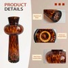 11" High Luxe Leopard Glass Vase — Unique Modern Amber