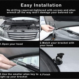 LED Light Bar Mounting Bracket Bonnet Universal Repair Stand for Cars Trucks SUV