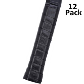 Pangda Tennis Badminton Racket Overgrips for Anti-Slip and Absorbent Grip, 12 Pack Style B, Black