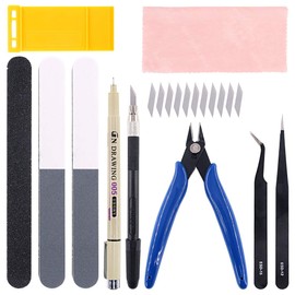 Keadic 22Pcs Professional Gundam Model Tools Kit Model Basic Tools Craft Set with a Plastic Case, Perfect for Hobby Gundam Model Assemble Building