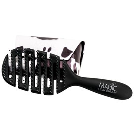 Magic Hair Brush – Estampado de vaca negra