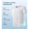 DAVID ARCHY Men's Undershirts Combed Cotton T-Shirt Soft Moisture-Wicking T-Shirts
