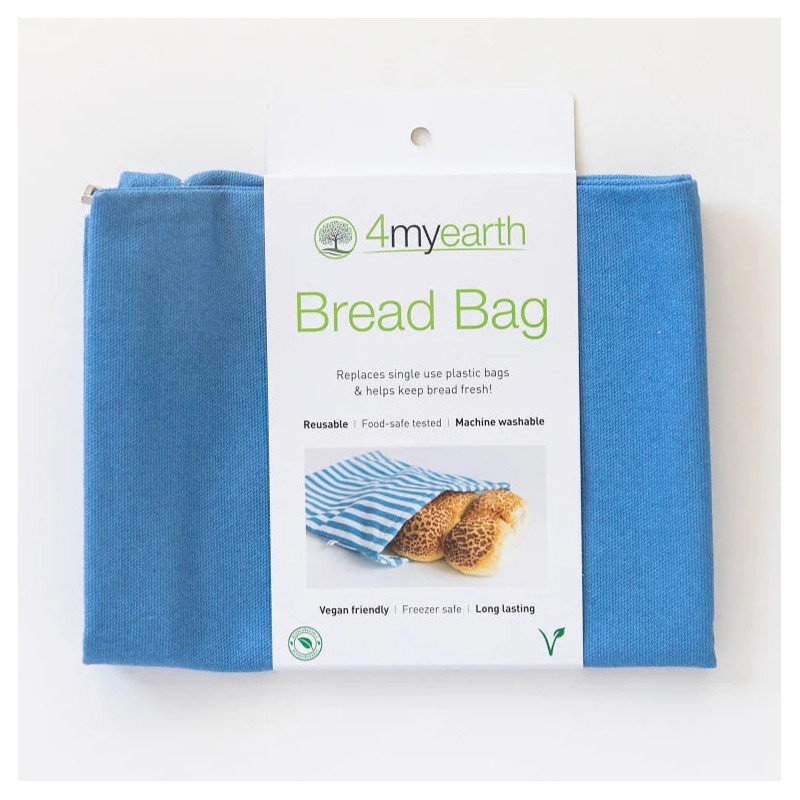 4MyEarth Reusable Cotton Bread Bag, Leaf