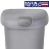 Hefty 12 Gallon Trash Can, Plastic Slim Lockable Step On