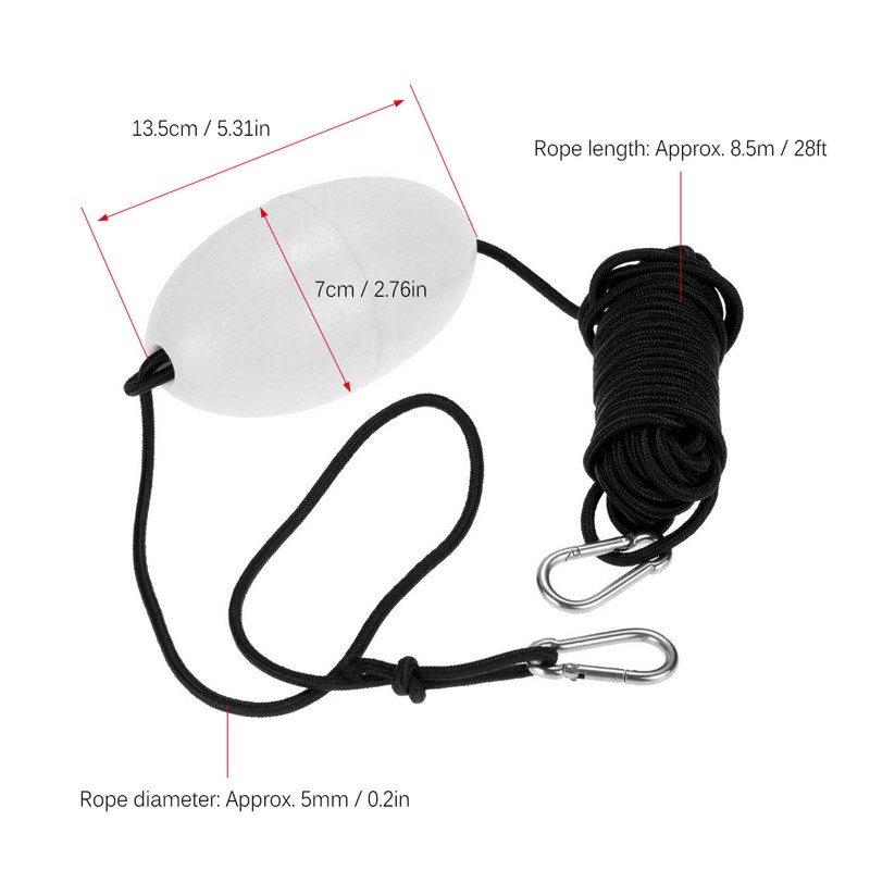 1pc Kayak Drift Anchor Tow Rope Tow Line 8.5m /