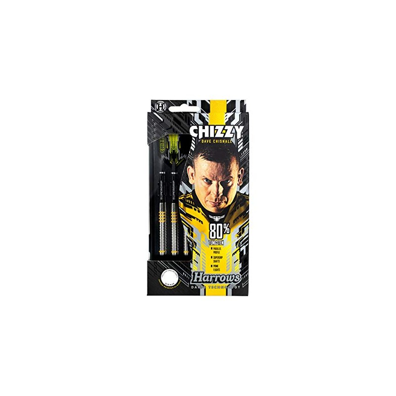 Harrows Dave Chisnall 80% Tungsten Steel Tip Darts (24)