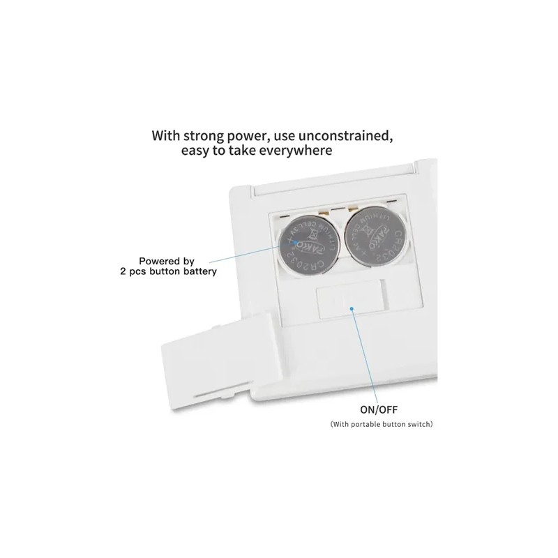 Espejo De Maquillaje Portátil Plegable Con 2 Miniled, 6