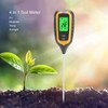 4 In 1 LCD Moisture Temperature Sunlight PH Tester Meter