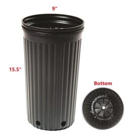 Stuewe & Sons – TP915R Treepot – 9” x 15” Round Pots – 7 Pack