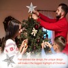 BOOSHMall Christmas Tree Topper Star, Christmas Tree Topper Glitter, Christmas