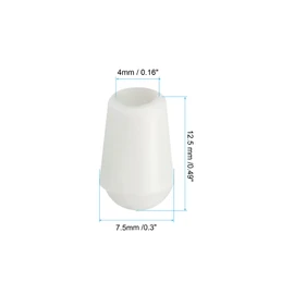 PATIKIL Kitchen Sink Rack Feet, 50 Pack 4mm ID x 7.5mm OD Plastic Sink Protective Replacement Feet Wire Bumpers Protector for Sink Rack Grid, White