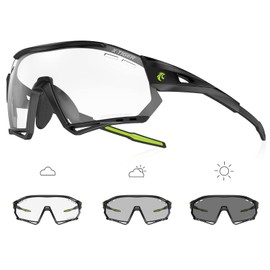 X-TIGER Cycling Glasses, Self-tinting Sunglasses Men Women TR90 Frame UV400 Protection Photochromatic Sports Sunglasses