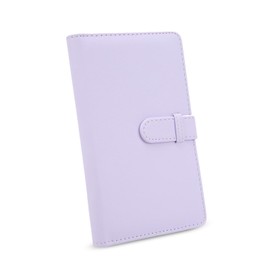 3 Inch Film Photo Album, Album with 108 Pockets for Fuji Film Instax 12 11, PU Leather Photo Book, Photo Card Folder with Lock (Purple)