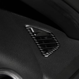 AIRSPEED Subaru BRZ ZC6 Toyota 86 ZN6 Exclusively Vent Panel Cover Carbon Fiber Side Air Conditioner Vent Vent Frame Custom Dress Up Car Specific Design for 2012-2020 Car Styling Accessories (Black)