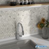 MOFIT Hexagon Peel and Stick Backsplash Tiles Kitchen,Self-Adhesive Metal and