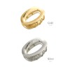 VINGTAINE H7581-G- Oval Metal Hair Claw Hollow Out Hair Clip,