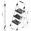 KINGRACK 3 Step Folding Ladder, 900 lbs Load Capacity, Non-Skid