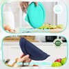 Sophico 4 Cup Round Silicone Storage Cover Lids Replacement for