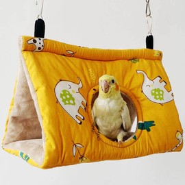 Hakona Bird Sleeping Triangular House Parakeet Toy Hammock, Pet, Bird Tent, Bird Tent, For Pets, Cave Toy, Cute, Sleeping Bag, Small Animals, House, Winter, Hanging, Thick, Fluffy, Warm, Cave Bed,