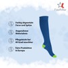 Footstar Children's Cotton Knee Socks (5 Pairs) with Contrasting Heel