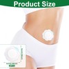 30pcs Castor Oil Pack Wrap for Belly Button, Self-Adhesive Disposable