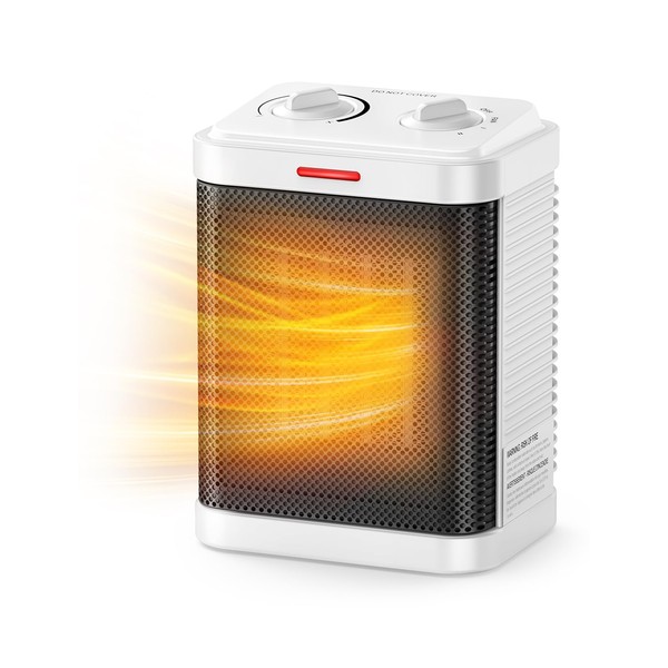 1500W Space Heater, Small Space Heater for Indoor Use, PTC