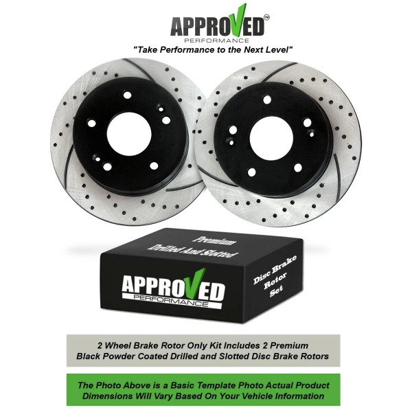 Approved Performance Front Set Premium Drilled and Slotted Disc Brake