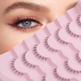 Onlyall Bottom Eyelashes False Lower Lashes Fake 7 Pairs Bottom-9