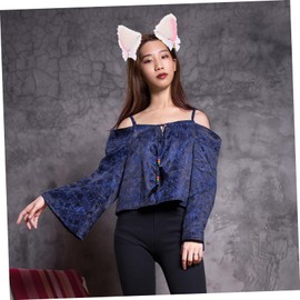 FRCOLOR 3Pcs Plush Cat Ear Headbands Adorable Animal Ears Hairbands for Party Cosplay Soft Costume Accessories for Girls and Women