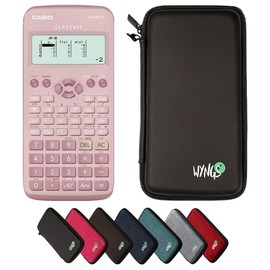 CALCUSO Basic Set: Casio FX-83GT X pink Scientific Calculator + WYNGS Protective Case Black + Extended Warranty