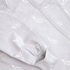 Organic Cotton Crossover Baby Sleepsuit with Feet - Grey Tiny