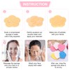 QUARKZMAN 120 Number of Compressed Face Sponges Heart-Shaped Face Cleansing