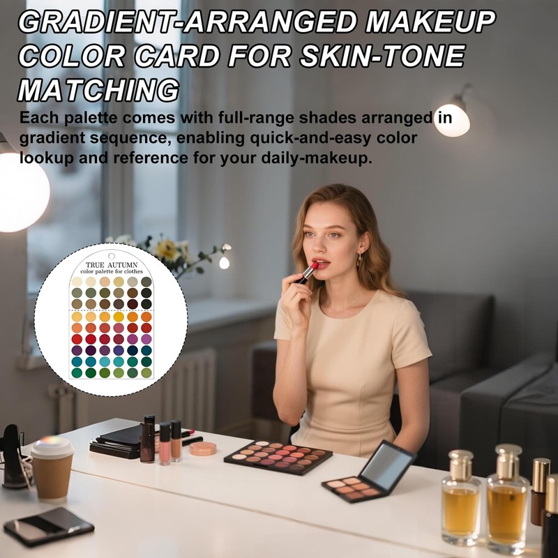 5pcs Deep Autumn Color Analysis Palette Draping Kit