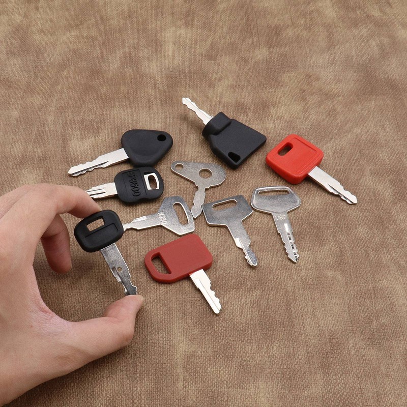 SING F LTD 10pcs Ignition Starter Key Set for Agricultural/Excavator