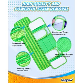 X-Large Reusable Mop Pads Compatible with Swiffer Sweeper XL, 2-Pack (Mop is Not Included)